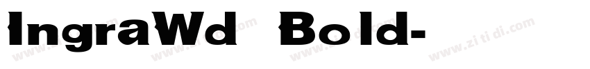 IngraWd Bold字体转换